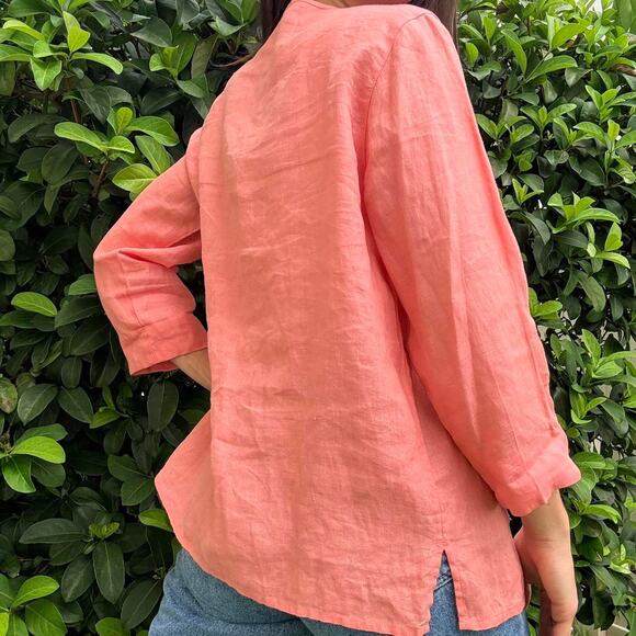 Pure Linen Blouse - Picture 2 of 6